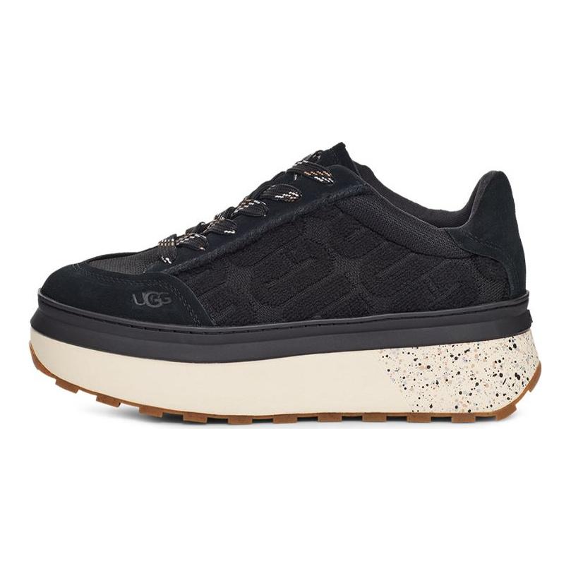 UGG Marin Krajkové Logo Pohodlné Odolné Silná Podrážka Boty Dámské Boty Černá 1125025-BLK
