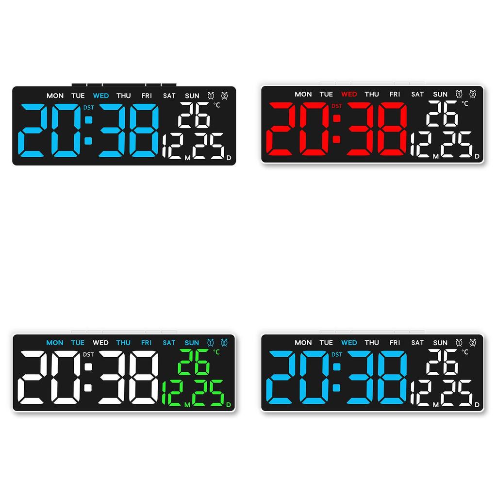 Modern Minimalist Digital Alarm Clock With Led Display And Usb Power For Bedroom Decor