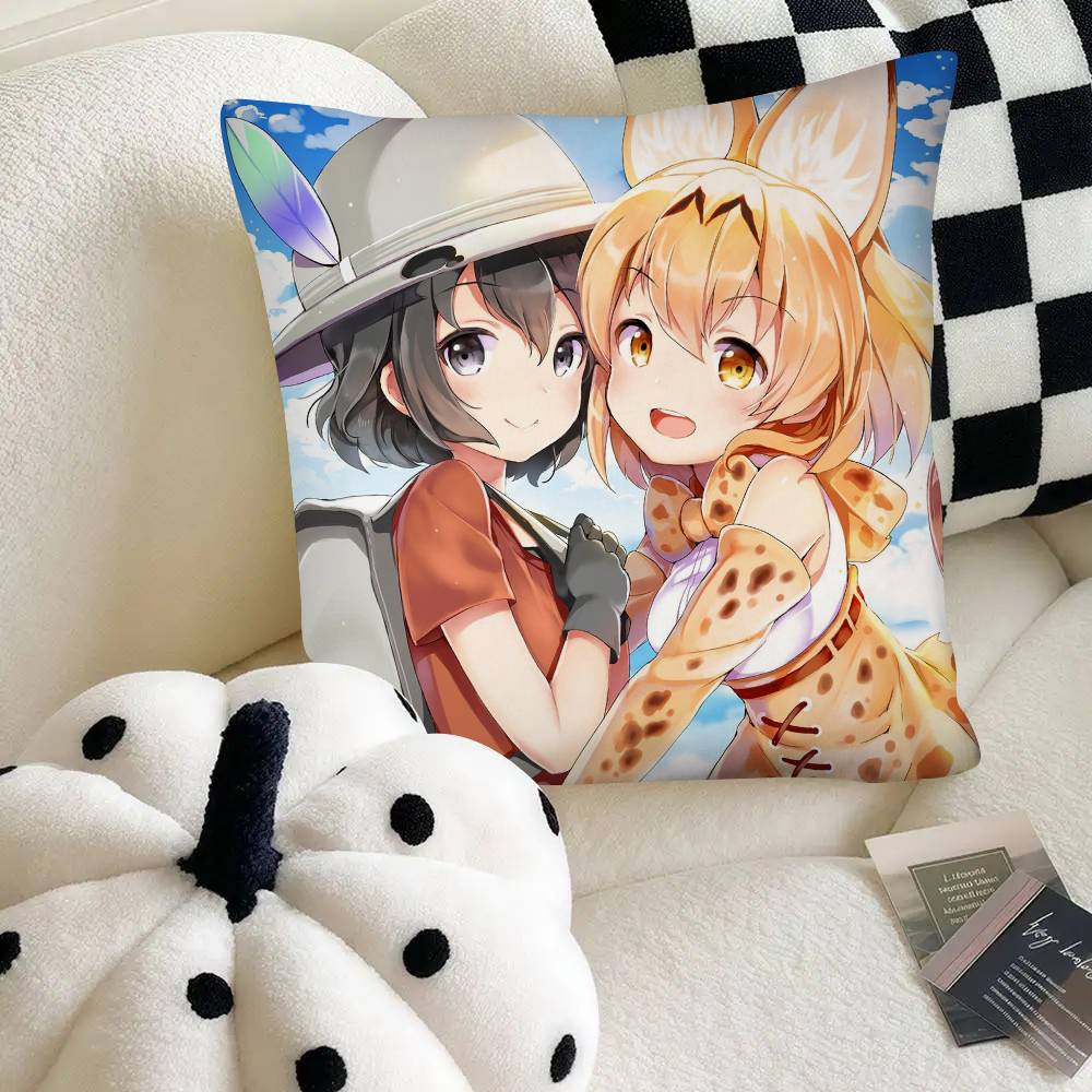 Adventure Anime Kemono Friends Pillow Case Fashion Square Pillowcase Bedroom Sofa Room Ins Decoration Leisure