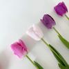 3pcs Realistic Artificial Tulips Flowers Real Touch Artificial Tulips Bouquet Spring Decoration Flowers DIY Wedding Bouquet