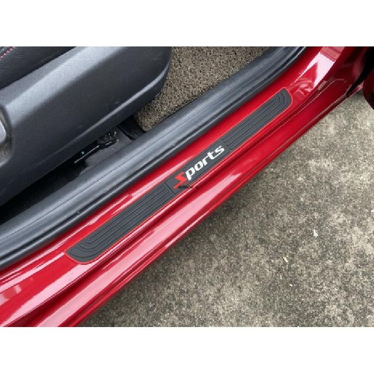 Auto Accessories Rubber Car Door Sill Guards Scuff Plate Protector Strip Sticker
