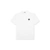 COMME Des GARCONS PLAY Polo Black Emblem 'White' Men's AZ-T066-051-2