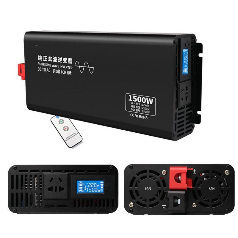 High Power Pure Sine Wave Inverter Portable Car Converter Universal Power Supply Voltage Transformer