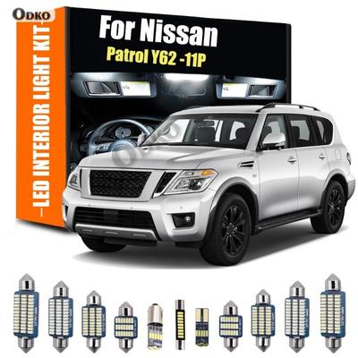 For Nissan Murano 2011-2014 11PCS LED Interior Dome Map Trunk Light Kit  License Plate Lamp Car Lights Signal Lamp