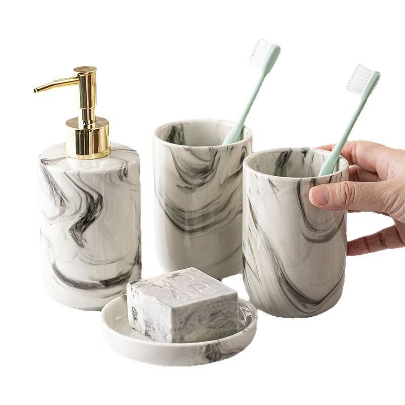 OLOEY Ceramic Bathroom Accessory Set