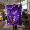 Gengar Flannel Blanket, High quality Comfortable for All Seasons, Home Decor, Warmth and Comfort