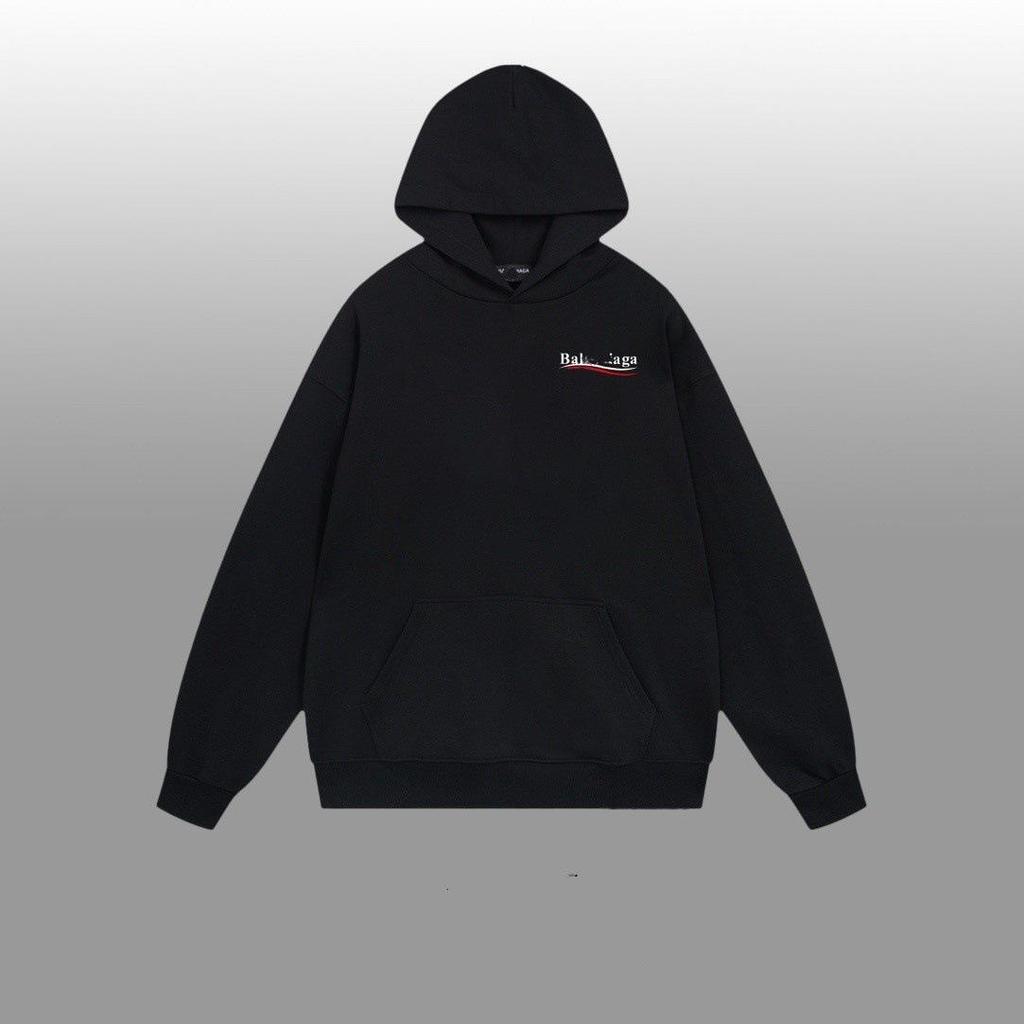 B Family Paris 25SS Classic Cola Wave Print Hoodie for Men & Women