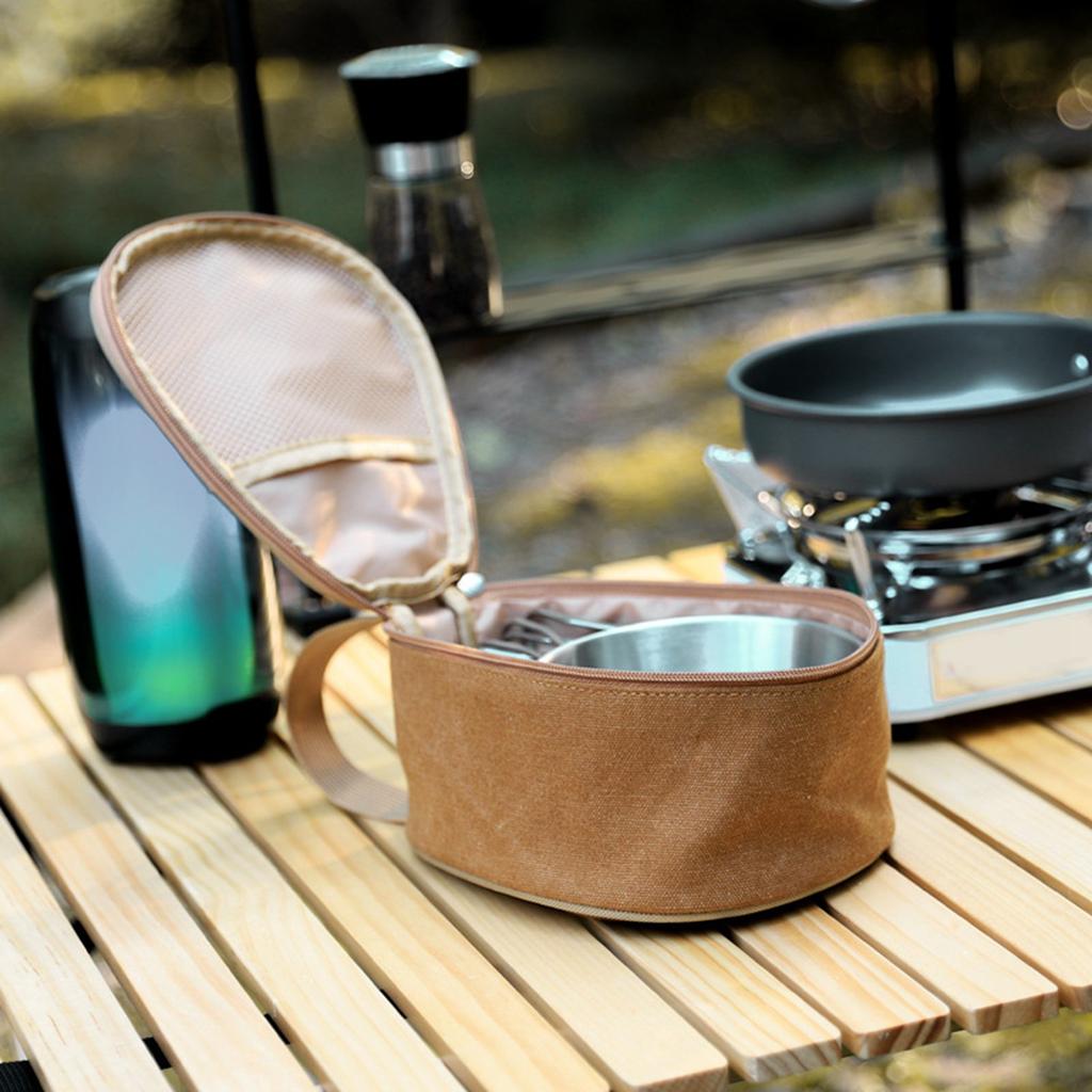 Torba kempingowa do przechowywania misek Duża pojemność Torba płócienna Shera do przechowywania misek Torba stołowa do przechowywania naczyń