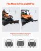 Snow Plow Kit, 1524 mm Universal Snow Plow Attachment, Height & Left-Right Adjustable, Quick To Detach, Steel ATV Scrape Blade, 3 Mount Options,