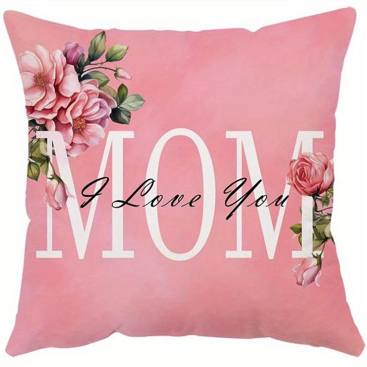 

1pcs Set Mother Day Gift Pillowcase Pillowcase Mother S Day Decoration, Sofa Waist Cover, Pillowcase Without Pillow Core 50*30cm 16x16Inch