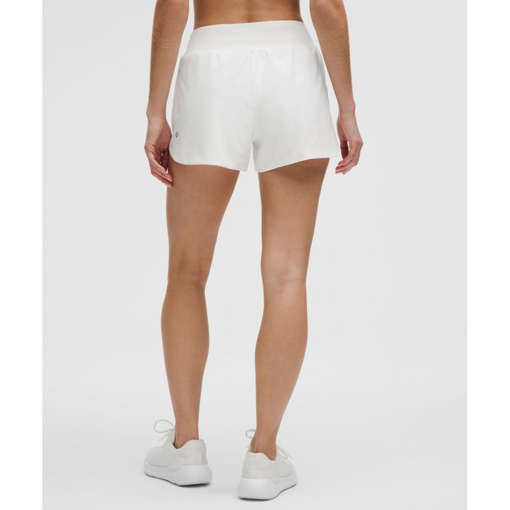Lululemon Fast And Free High Rise Classic Fit Split Short 3  White