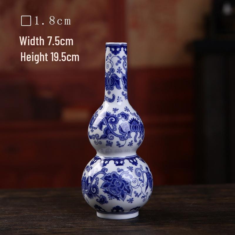 Antique Blue and White Chinese Porcelain Vase - European & American Handicraft for Flower Arrangements