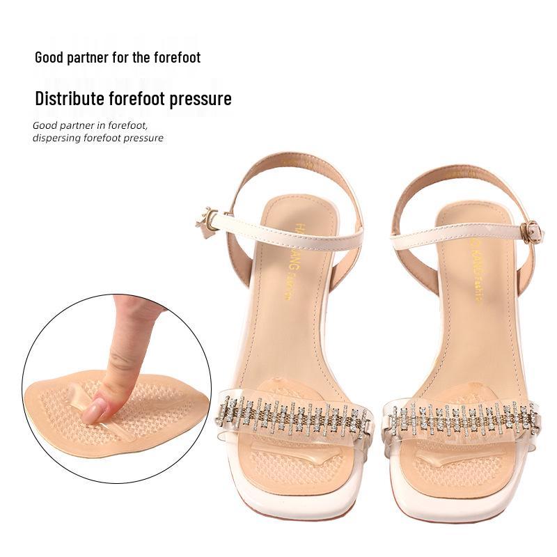 High-Heeled Shoe Forefoot Pad: Arch Support, Pain Relief, Soft Rebound, Self-Adhesive, Size-Adjustable, Breathable Design.
