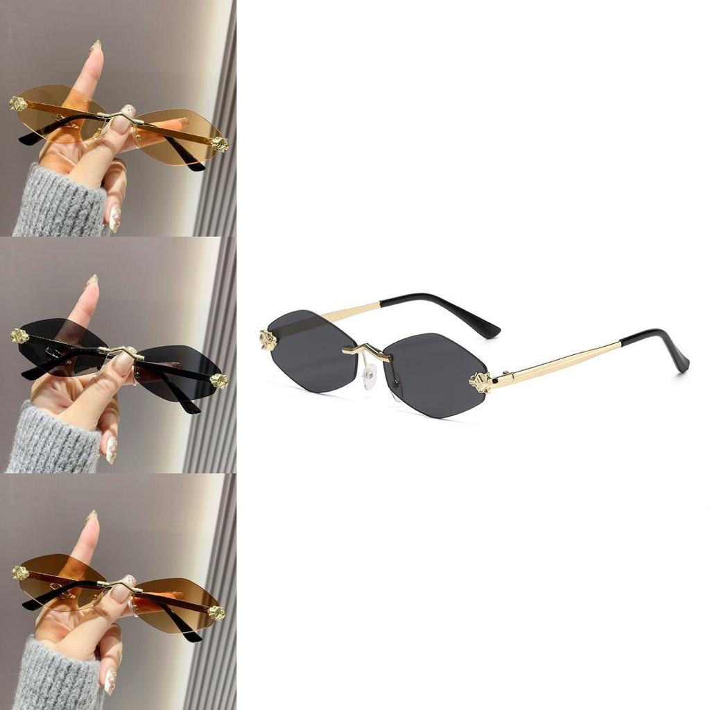 Geometric Animal Print Sunglasses For Women Uv400 Polarized Fashion Accessory