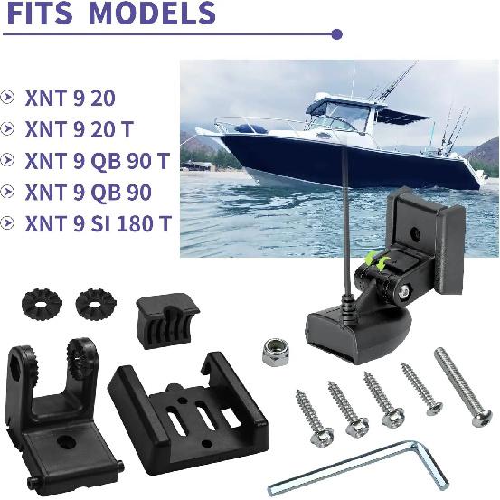 7400931 MHX XNT Staffa per Trasduttore da Barca, per Trasduttori Modello XHS per XNT 9 20, XNT 9 20 T, XNT 9 QB 90 T, XNT 9 QB 90
