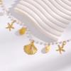 Boho Starfish Shell Pearl Waist Chain for Women Delicate Sexy Conch Tassel Belly Chain Trendy Body Chains Versatile Jewelry Gift