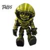 Langlebige Kunststoff-Sammlerfigur 3D-gedruckter Schädel-Astronaut, Gelenkiger Skelett-Raumfahrer Actionfigur, Figur Halloween Bewegliche Gelenke Ornament