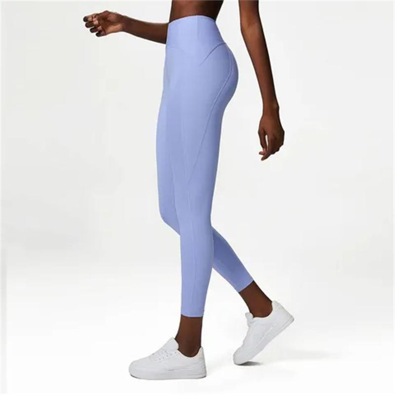 Pantalons de Yoga pour Femmes à Taille Haute Push-Up - Longueur Neuf Points, Leggings de Fitness Sensation Seconde Peau