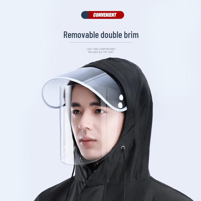 Unisex Full-Body Stormproof Raincoat Jumpsuit for Outdoor Electric Motorcycle