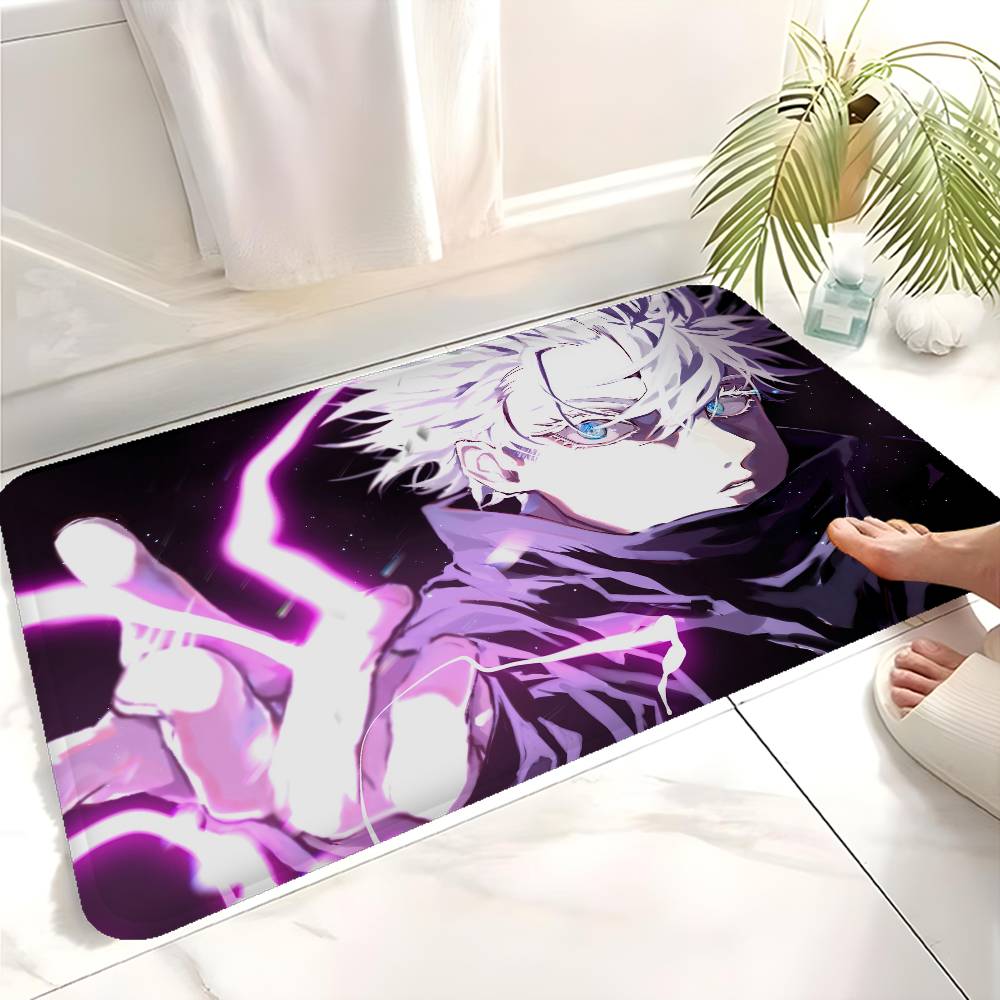 Popular Anime J-jujutsu K-kaisen Gojo Satoru Bathroom Mat Non-Slip Laundry Room Mat Laundry Decor Balcony Child Living