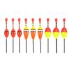9pcs Paulownia Bobber Short Fishing Float  for Rock Lakes Reservoir Fishing, Eye-catching Float