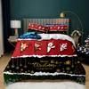 Christmas Duvet Cover Merry Christmas Stocking Comforter Xmas Gifts Bedding Set Kids Happy New Year Candy Polyester Qulit Cover
