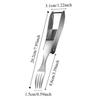 304 Stainless Steel 2-in-1 Fruit Fork Cutter Easy Use Uniformly Cube Cutting Watermelon Cutter Efficient Time Saving