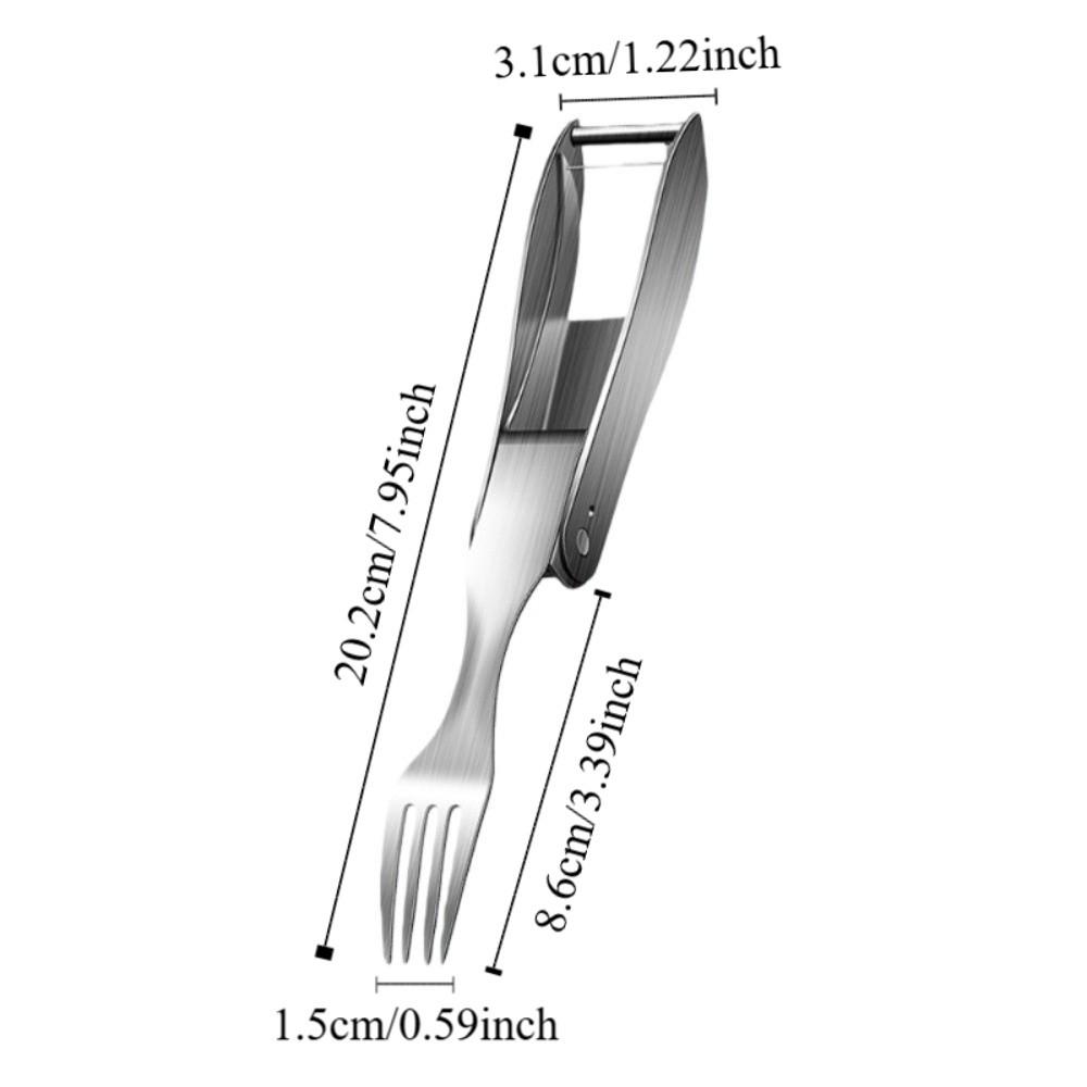 304 Stainless Steel 2-in-1 Fruit Fork Cutter Easy Use Uniformly Cube Cutting Watermelon Cutter Efficient Time Saving