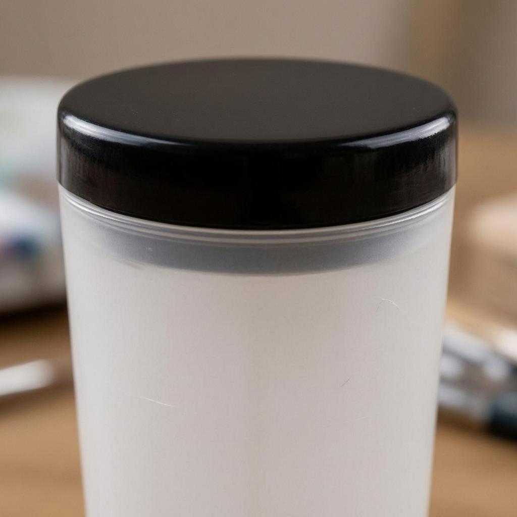 Paint Brush Cleaner Rinse Cup Washing Black Lid Washer Translucent