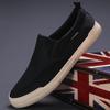 Men'S Shoes Trendy Fashion Comfortable Flat Baseplate Shoes Flat Sole One Pedal Canvas Shoes