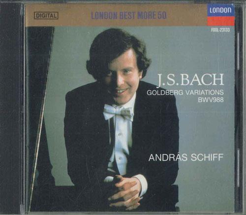 CD ANDRAS SCHIFF J. S. Bach Goldberg Variations Bwv F00L23133 LONDON 1990 Japan Classical Used
