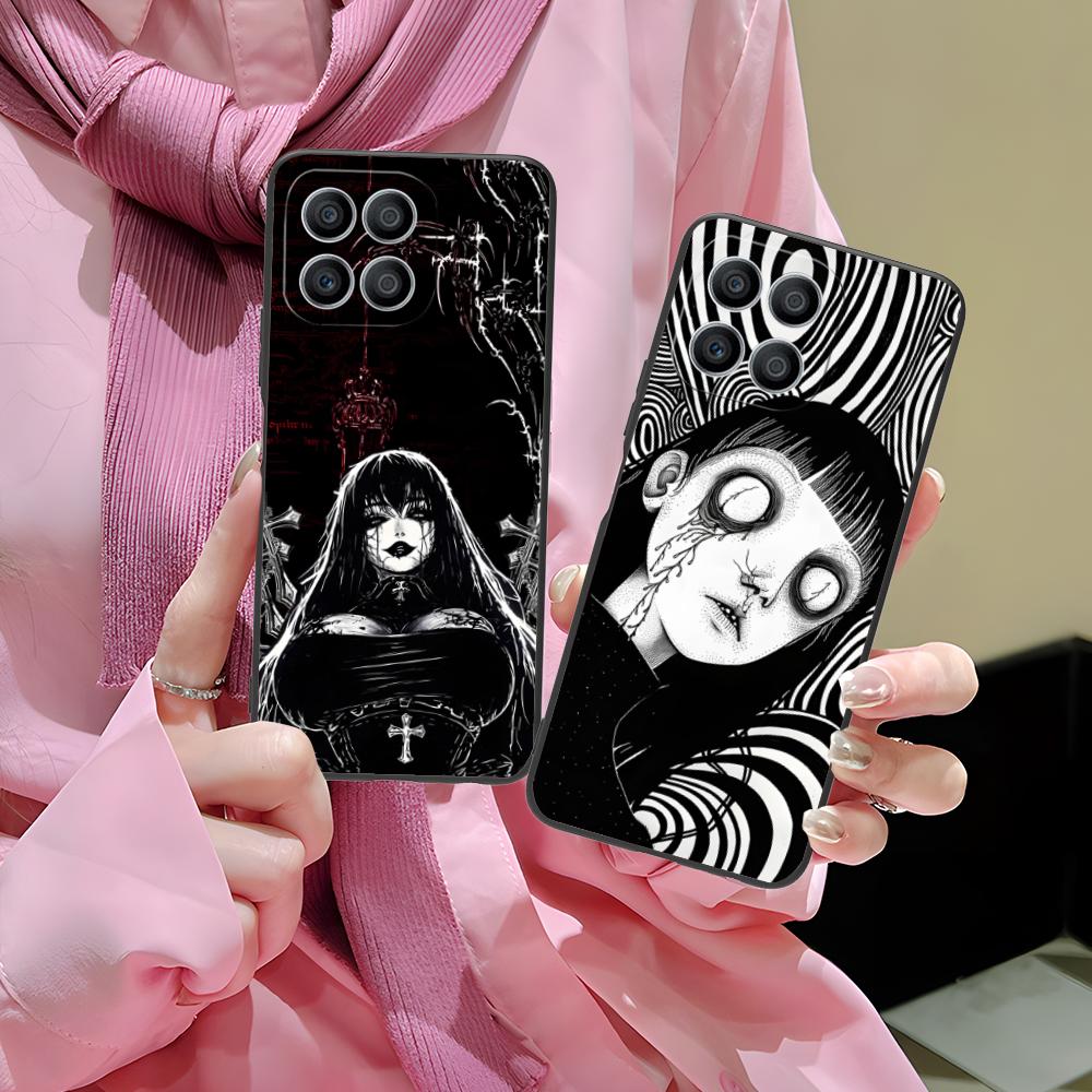 Terror Gothic Art Mobile Phone Case for Honor 90 80 70 60 50 30 20 10 9 8 7 Pro S SE Lite 5G Colorful Printing Cover Cover