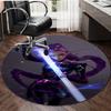 1pc KPop Demon Hunters RUMI3 Print Round Carpet Chair Round Carpet Suitable for Bedroom Living Room Home Decorative Carpet