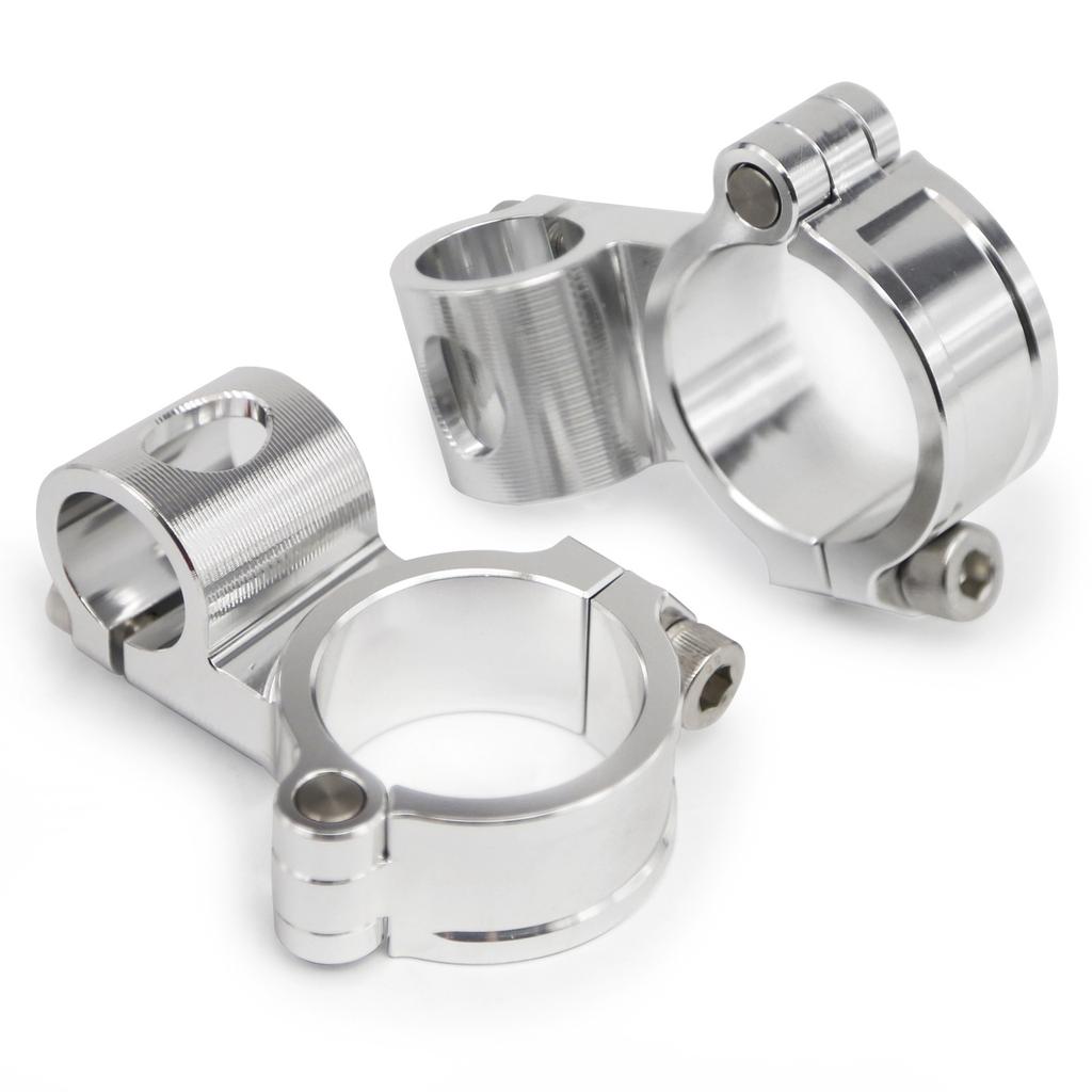 NEW Riser Rised Regular Motorcycle Racing Clip on Fork Clamp Cafe Racer 37MM 41MM 43MM 48MM 50MM 51MM 7/8" Handlebar Clip-ons