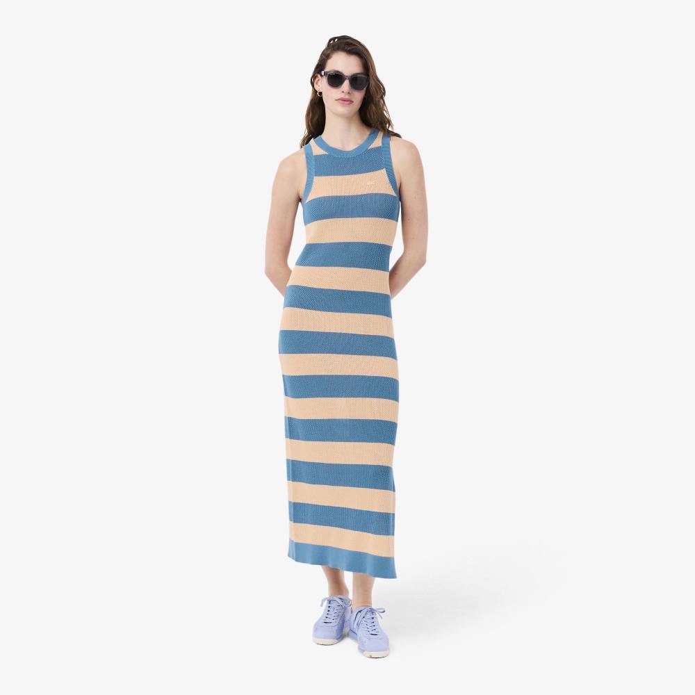 [Lacoste] Women s Striped Sleeveless Dress EF8922-56G4IP 34