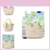 Child Basket Grass Breathable Material Handheld Basket Suitable For Use Daily