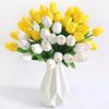 5/10/20Pcs Vibrant Multicolor 33cm Artificial Tulip Bouquet Real Touch Faux Flowers for Home Office Weddings Easter Decorations