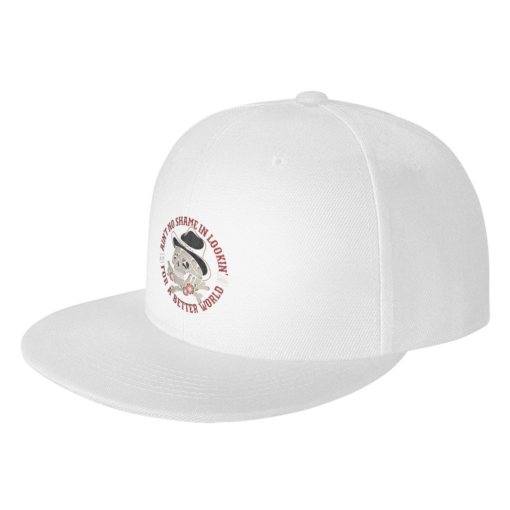 Fashion Ain t no shame in looking for a better world Flat Brim Sun Hat Casual Gatherings Polo Cap