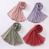 Chic Floral Lace Beaded Scarf - Floral Muslim Hijab Shawl, Fresh Sweet Square Headwrap for Women