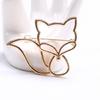 Stylish Hollow Foxes Brooch Pin Casual Brooches Alloy Texture Suitable for Women Casual and Formal Wear Various Occcasion