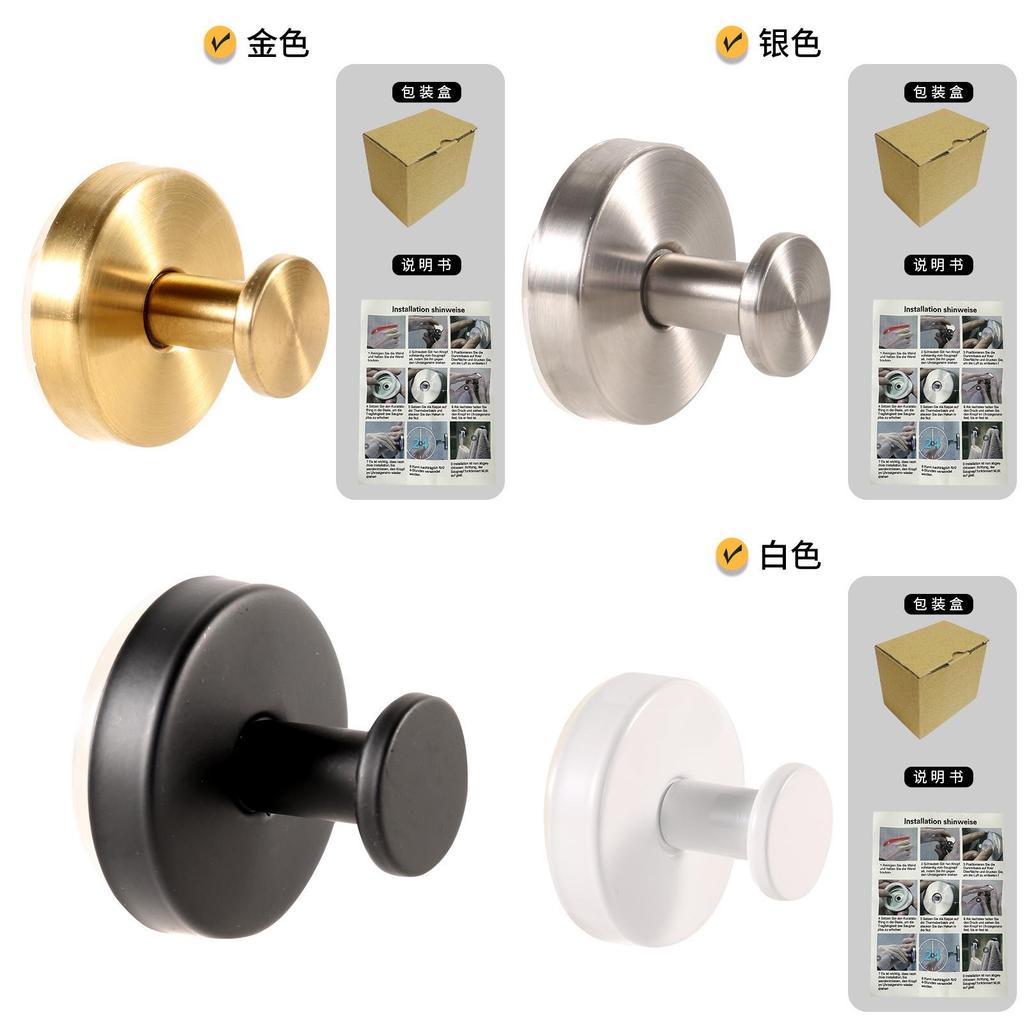 Stainless Steel Strong Suction Cup Hooks For Kitchen Bathroom Towel Hangers