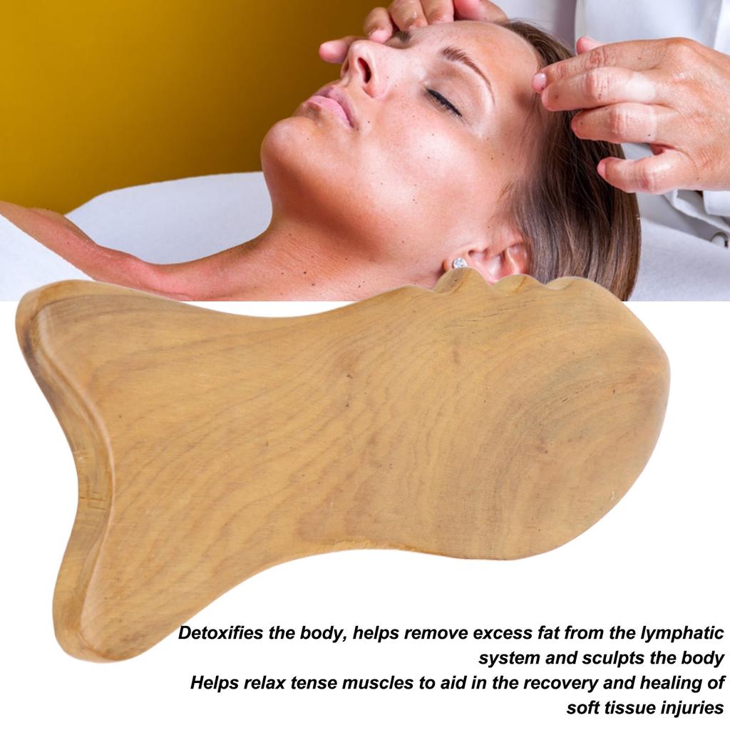 Wooden Gua Sha Board Fish Shape Wooden Massager Universal Relaxing Muscle Gua Sha Board for Face Full Body