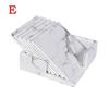6 Pcs Home Kitchen Marble Pattern Cup Coaster Creative Round Edge Cup Mat Drink Mat Pu Leather Cup Pad Thermal Insulation