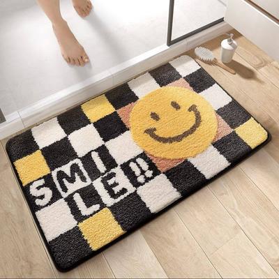 Imitation Cashmere Bathroom Floor Mat Toilet Toilet Toilet Door Absorbent Foot Mat Household Quick-drying Carpet