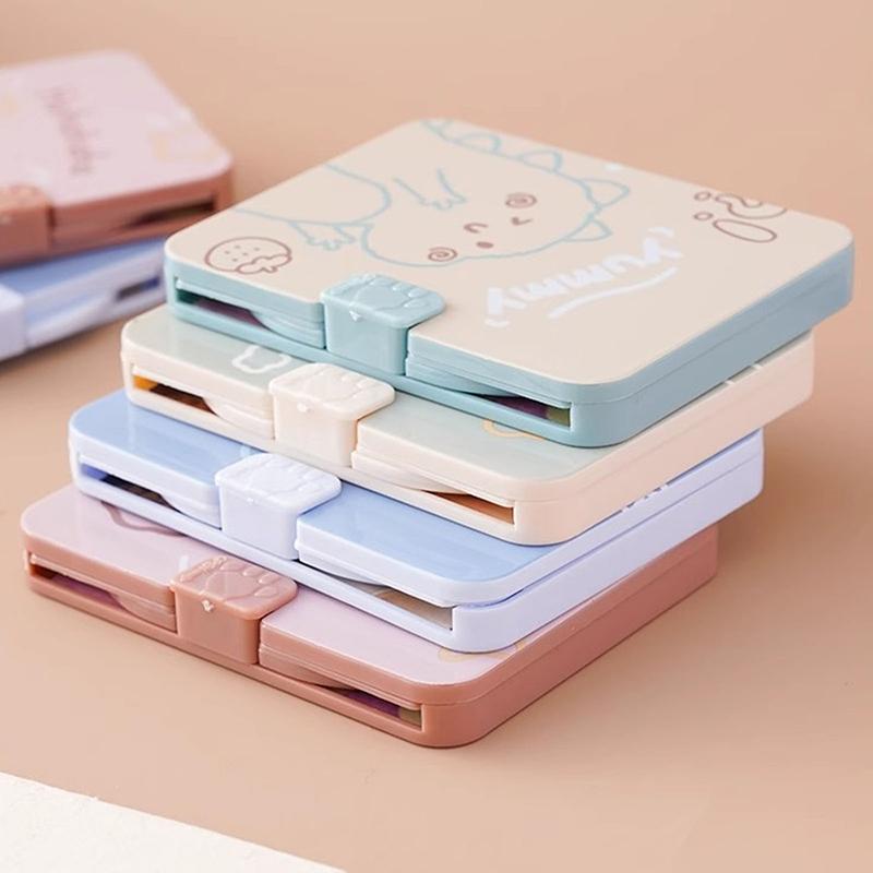 Folding Small Comb With Mirror Compact Pocket Size Portable Traveling Hair Brush Cosmetic Mirror Head Scalp Massager Relax Brush