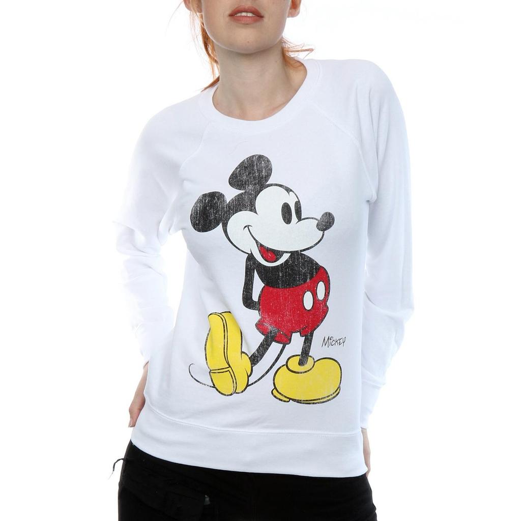 Disney Womens/Ladies Mickey Mouse Classic Kick Sweatshirt