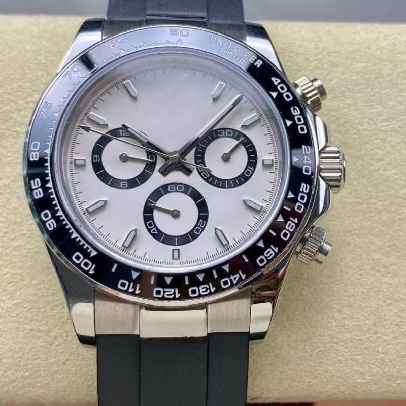 Rolex Daytona 40mm Diamond-Inlaid Multifunctional Automatic Mechanical Men's Watch.