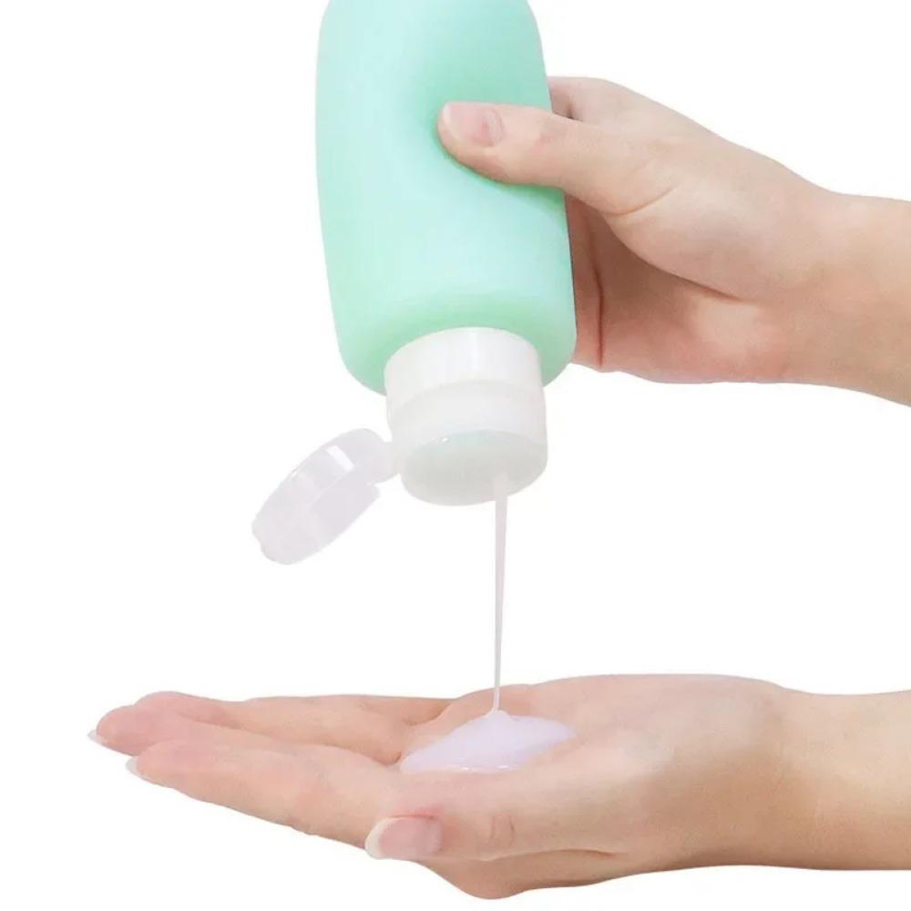 200ml Silicone Bottle Refillable Bottle Lotion Shower Gel Shampoo Container Empty Bottle Portable Travel Accessories Wholesale