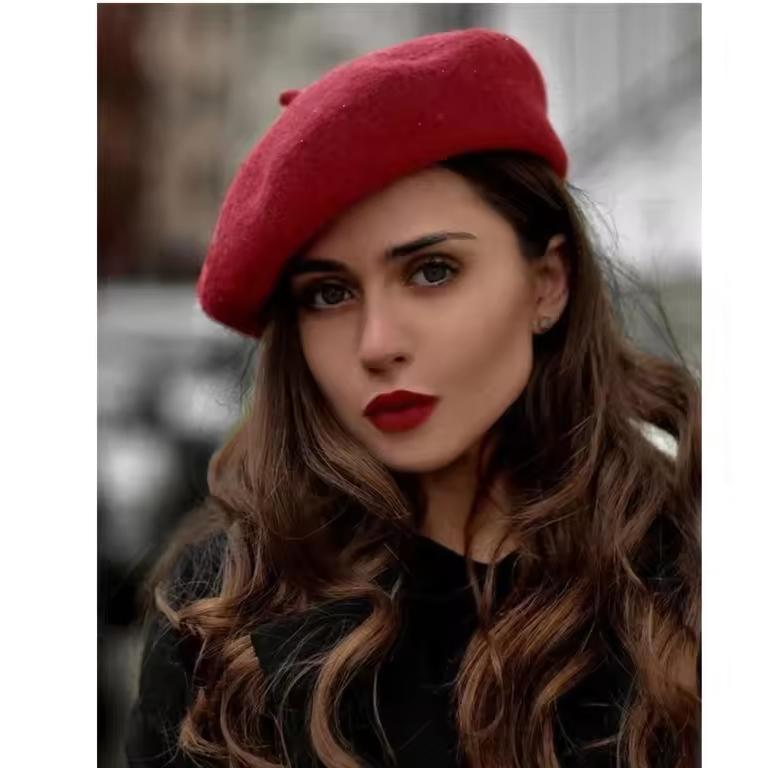 

Парик Red Hat для женщин вязаный теплый волнистый вьющийся длинный парик шляпы синтетические натуральные искусственные волосы