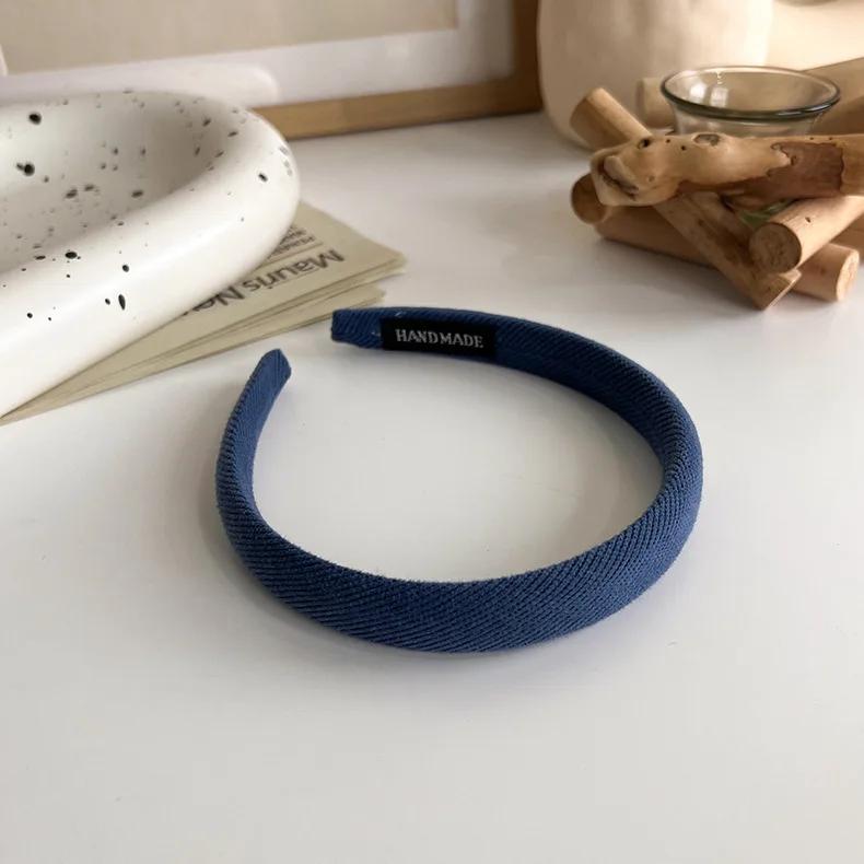 Bonbonfarben Schwamm Stirnband für Damen Mädchen Temperament Haarband Einfacher Süßer Haarreif Mode Vielseitige Haaraccessoires Geschenk